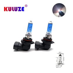 2Pcs H10 42W 12V Halogen Light Bulb Super White Headlight Fog Lamps Daylights 5800K PY20D 100W Head Light Bulb