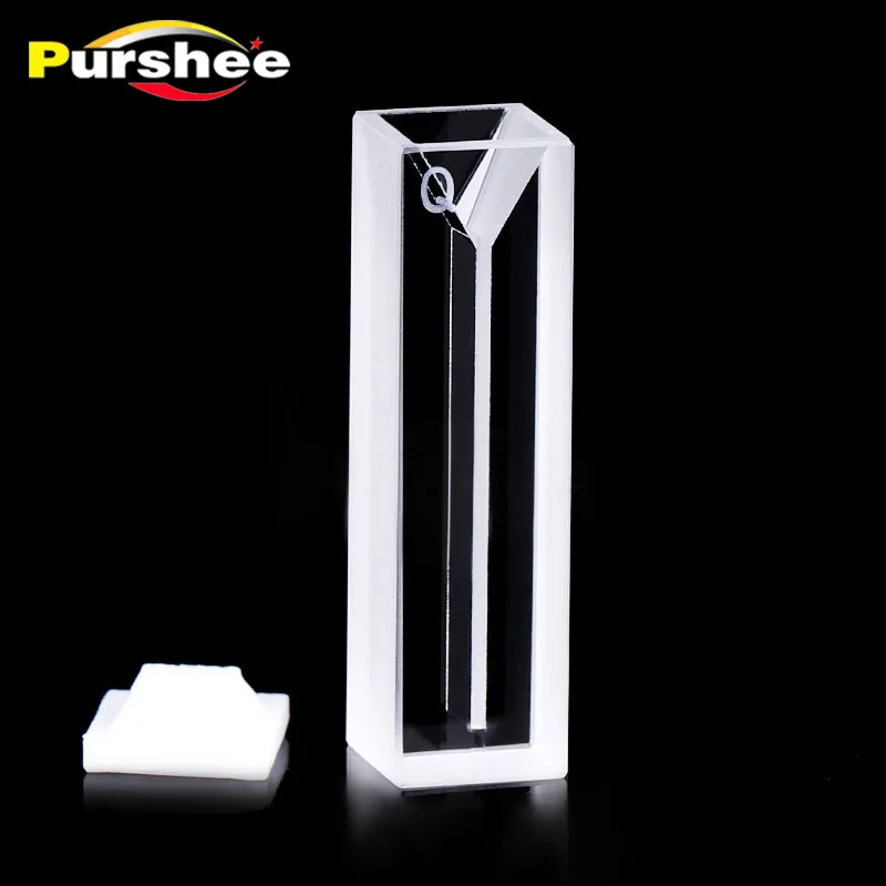 1pcs Micro quartz cuvette with lid(350ul)