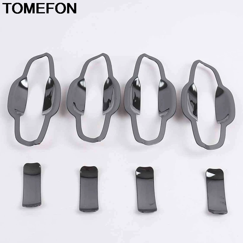 TOMEFON For Volkswagen T-Cross 2018 2019 2020 Exterior Door Handle Sequin Bowl Cover Trim Sticker Accessories Stainless Steel