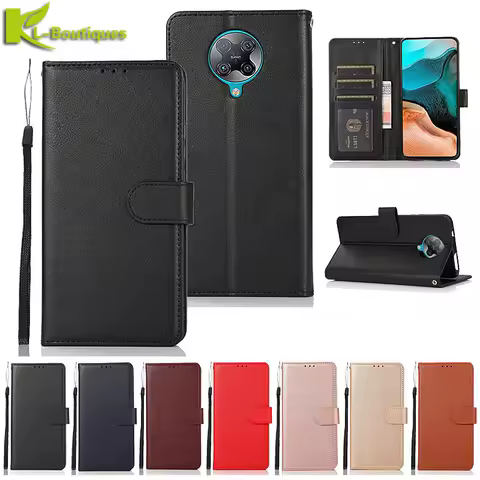 For Xiaomi Poco F2 Pro Leather Case on For Coque Xiaomi Poco F2 Pro Case Mi Little F2 Pro F3 M3 Cover Classic Wallet Phone Cases