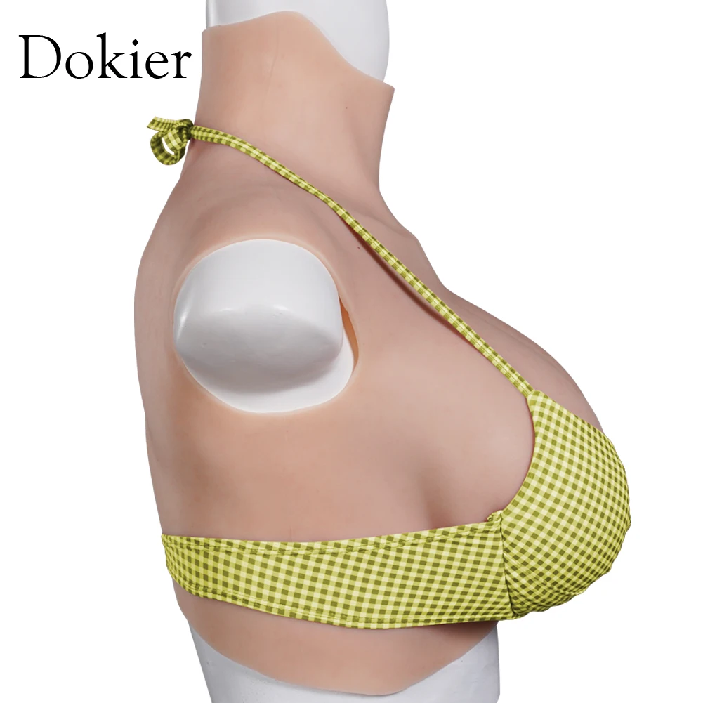 Dokier Bloodshoot Silicone Breast Forms Breast Plates Fake Boobs For Crossdress Transgender Mastectomy Drag Queen Crossdressing