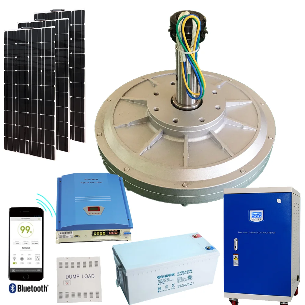 Low Speed Of Permanent Magnet 5KW-10KW Coreless Rare Earth Permanent Magnet Generator Alternator Maglev DIY Wind turbine