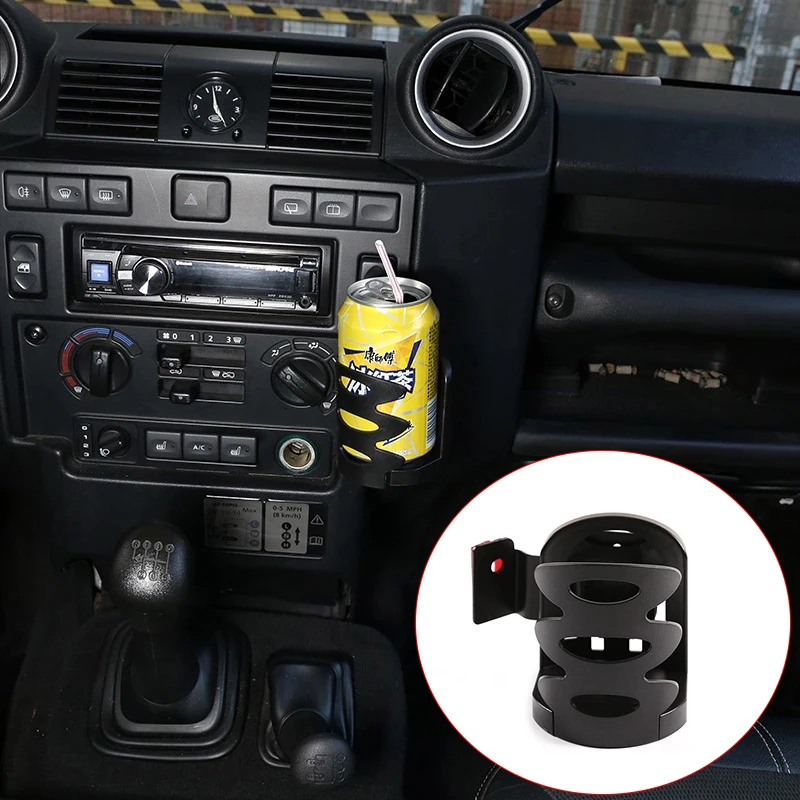 For Land Rover Defender 90 110 130 04-18 Car Center Console Drink Water Cup Holder Water Juice Beer Coffee Cup Bottle Can Holder