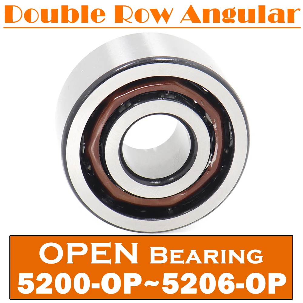 Bearing 5200 5201 5202 5203 5204 5205 5206 OPEN ( 1 PC ) Axial Double Row Angular Contact Ball Bearings