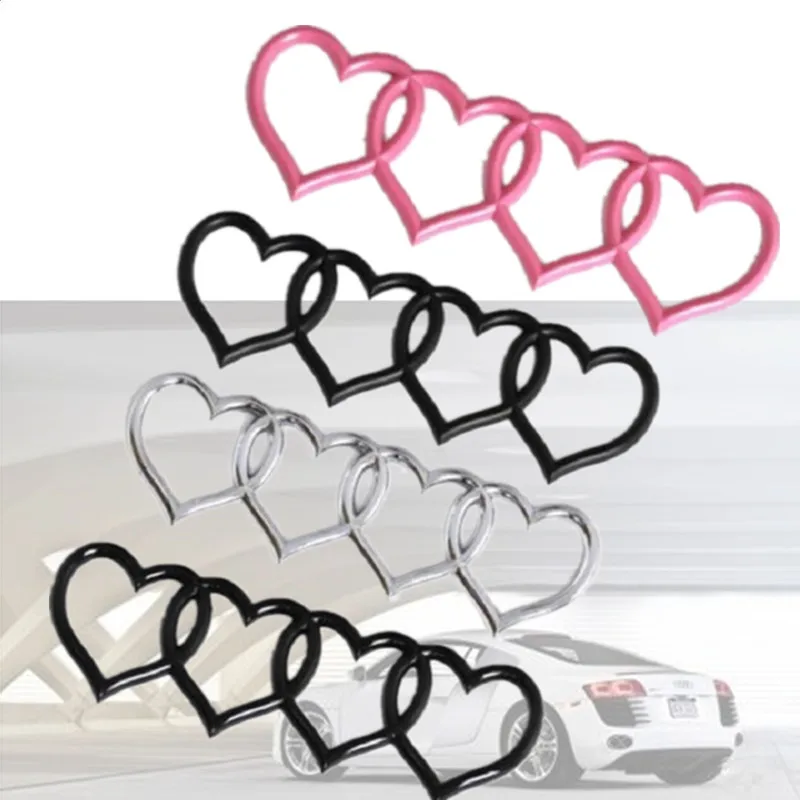 

1 шт. четыре «любящее сердце» Логотип задний багажник эмблемы наклейки на Стикеры Замена для Логотип автомобилей Audi наклейка для хвостовой части автомобиля этикетка A3 A4 A6 LQ5