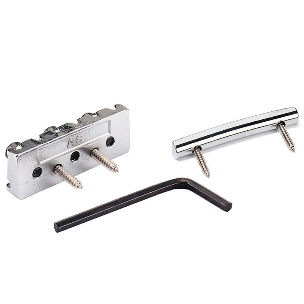 Locking Nut and String Tension Bars String Retainers for Floyd Rose tremolo Guitar Bridge - Gold/chrome/black