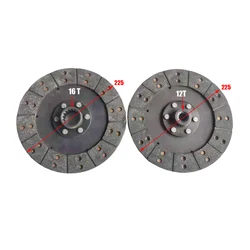 set of clutch discs (225mm in diameter, 12 splines +16  splines ) for Jinma 30hp series tractor, part number: