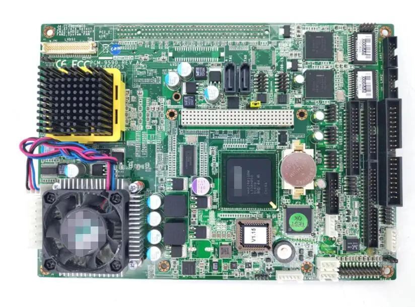 

100%OK PCM-9590 Original Embedded IPC Motherboard PCM-9590 Rev.A2 Industrial Mainboard SBC PC/104 Bus PCI Slot with CPU RAM FAN