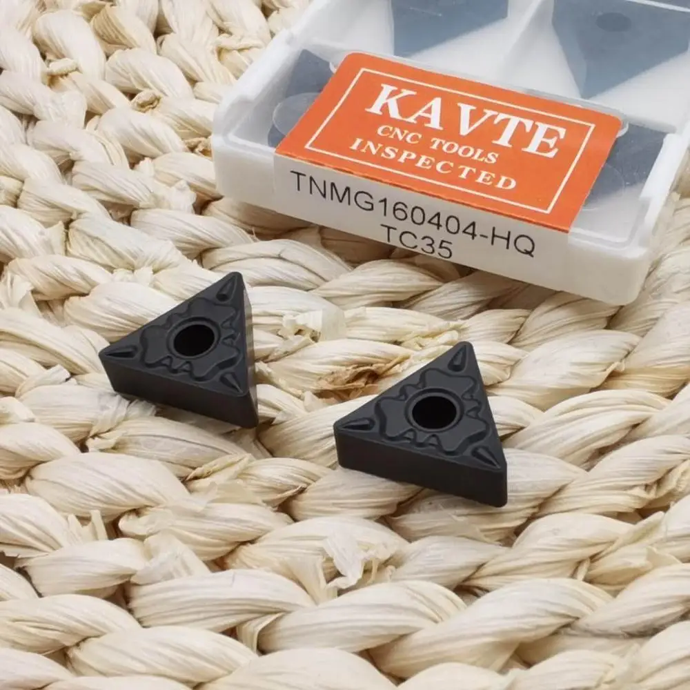KAVTE 10pcs TNMG160404 TNMG160408 TM R-S L-S R-VF L-VF HQ Numerical Control Lathe Turning Cutter Insert Cutting Tool