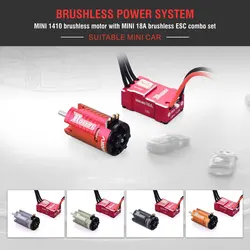 Surpass Hobby Brushless Motor MINI 1410 2500KV 3500KV 5500KV 7500KV 9500KV With 18A ESC for Kyosho DRZ 1/24 1/28 1/32 RC Car