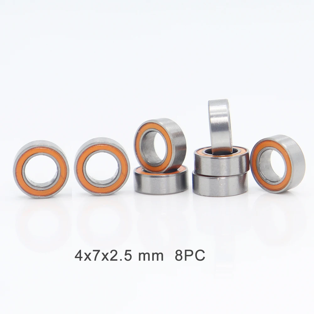 Traxxas RC Ball Bearing Set ( 33 PCS ) For Grave Digger 1/16 (#7202A)  Hobby RC Car Truck Orange Sealed Bearings ABEC-3