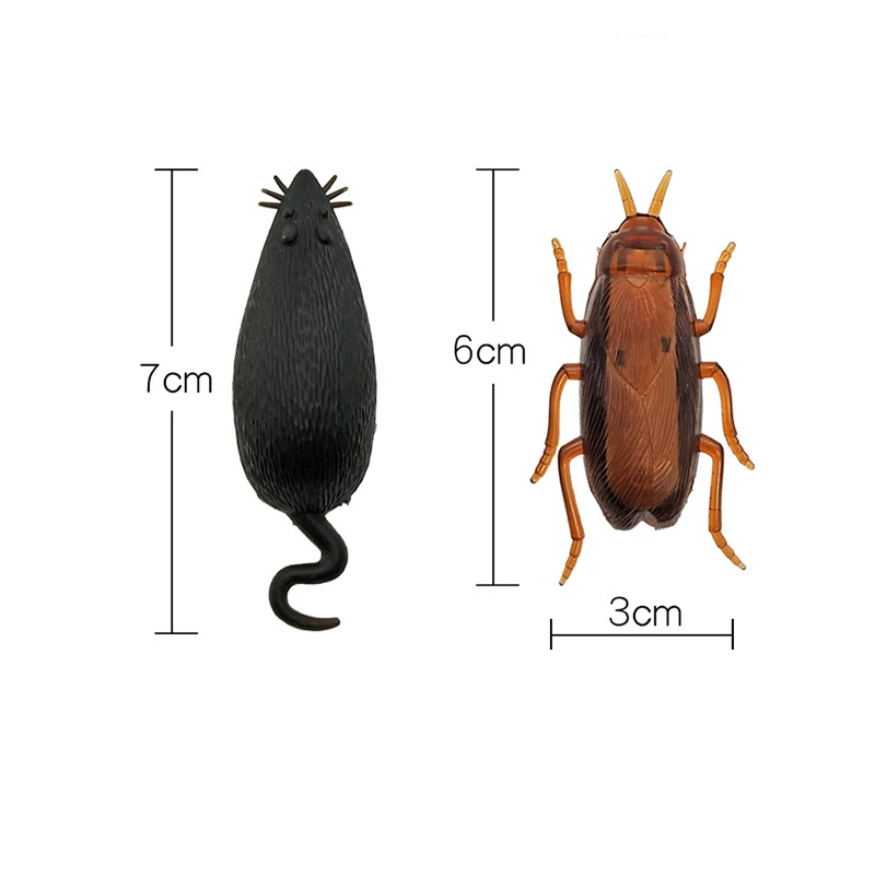 1 قطعة لعبة مضحك وهمية صرصور الماوس الإلكترونية خدعة اللعب لعبة محاكاة الحشرات الزحف الصراصير/الماوس الاهتزاز اللعب