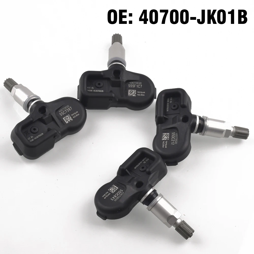 

4pcs Car Tire Pressure Sensor Monitor 315Mhz 40700JK01B For NISSAN CUBE JUKE MURANO ROGUE X-TRAIL for INFINITI EX35 FX35 FX45