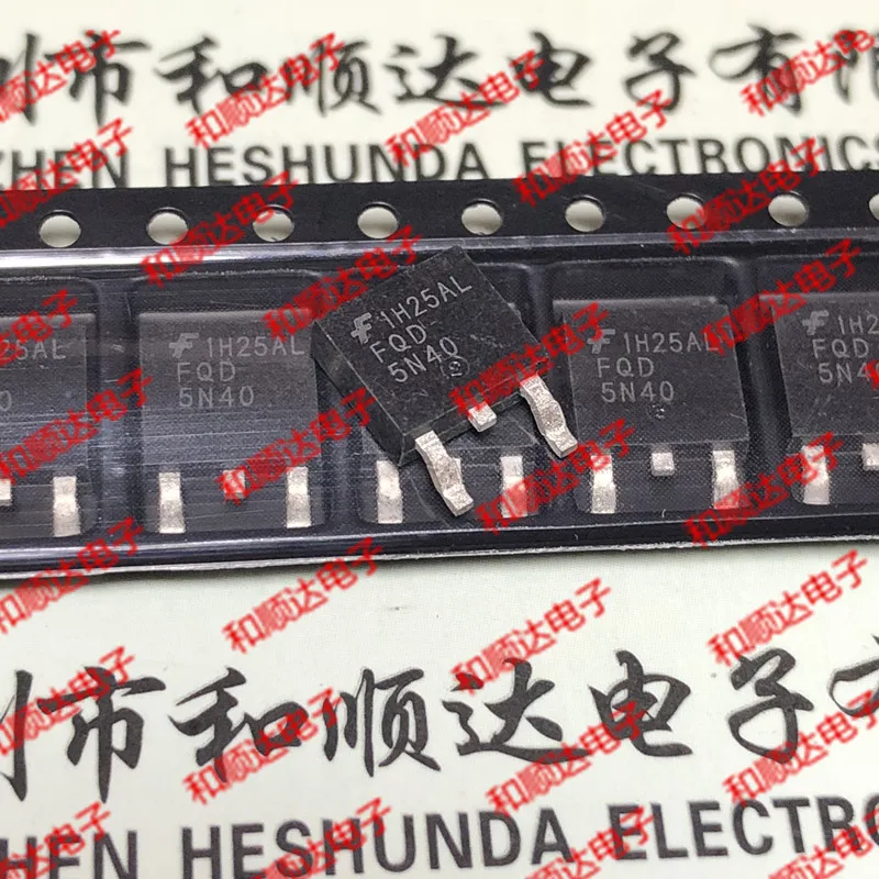 10PCS   FQD5N40  TO-252