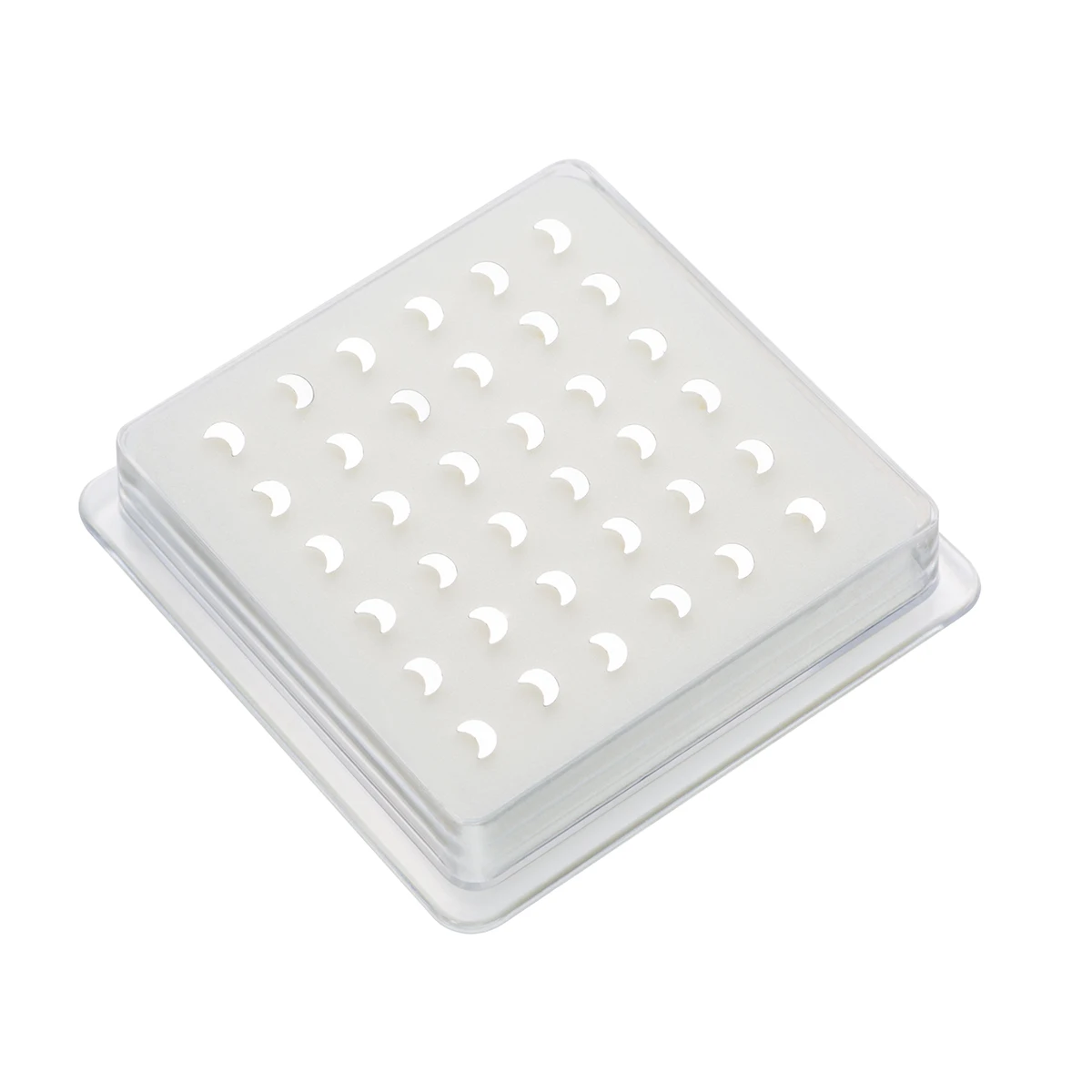 36Pcs 925 Sterling Silver Tiny Cute Small Moon Shape Nose Stud Nose Piercing Nosrtil Jewelry