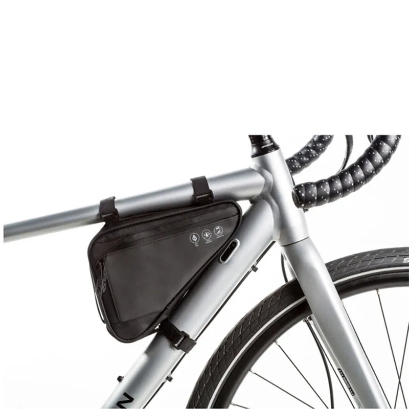 2020 reflective waterproof bike bag front and back Oxford cloth bicycle large capacity triangle bag