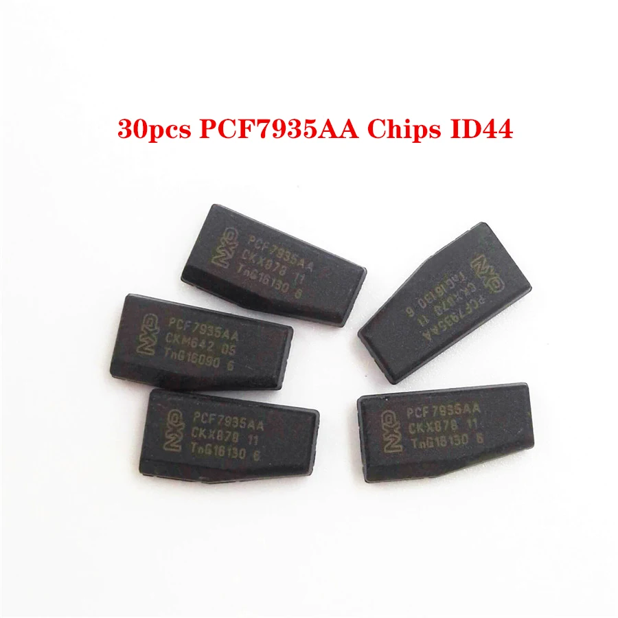 2024 Original 30pcs PCF7935AA PCF7935 ID44 7935AA Transponder Chips 7935 Chips Can Match CN900 Works Perfect