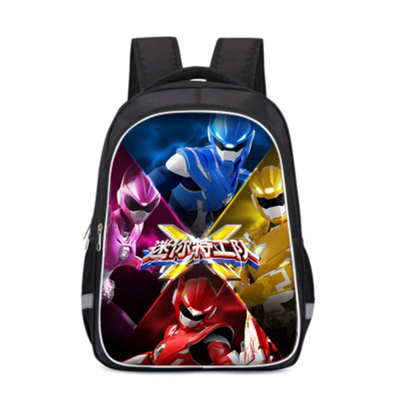 Kids Boys Girls Kindergarten  3D Cartoon Bag Miniforce/Mini Commando Pattern Backpack Character Book Bags & School Backpacks