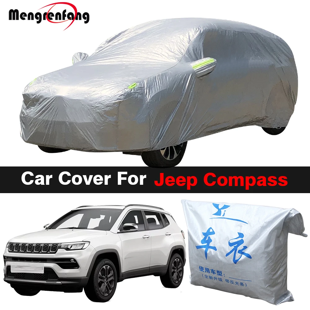 

Full Car Cover For Jeep Compass SUV Sun Shade Anti-UV Rain Snow Resistant Dustproof Cover