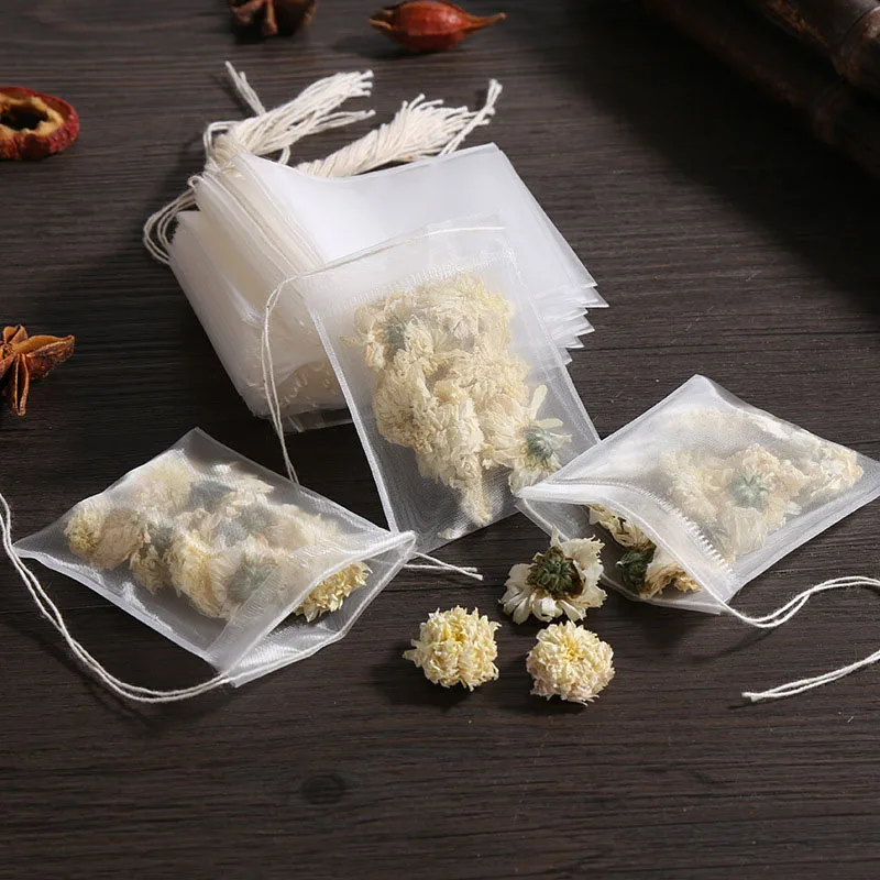 Disposable Tea Bag Filter Bags Spice Tea Infuser Bag Seal Spice Filter Bags Teabags Empty Tea Bags With Strings Infusor De Te