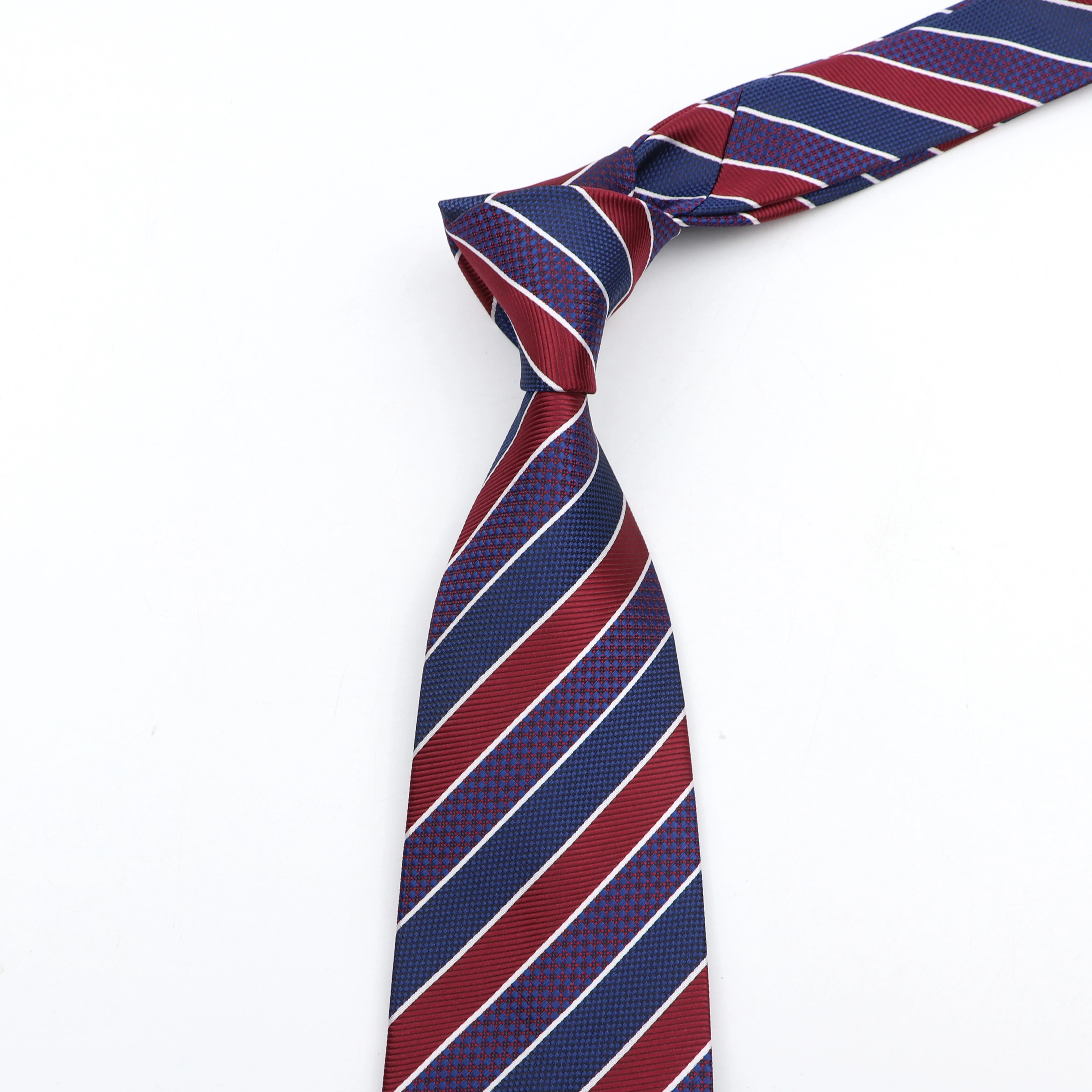 8cm New Men\'s Classic Neck Ties Casual Striped Plaid Suits Tie Gravatas Red Blue Black Mens Neckties For Business Wedding Gift
