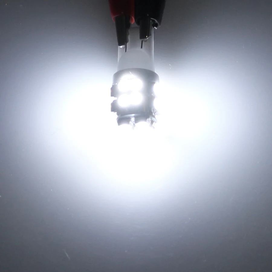 10Pcs T10 LED 따뜻한 흰색 자동차 램프 3528 20-Smd 168 192 W5W 전구 자동 돔 독서 웨지 조명 6500K 4300K 12V