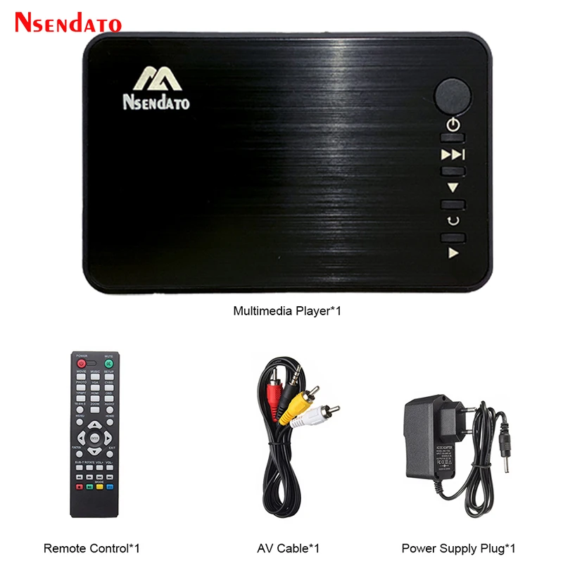 Mini Full HD Media multimedia Player Autoplay 1080P USB External HDD Media Player For SD U Disk HD VGA AV Output FOR MKV RMVB