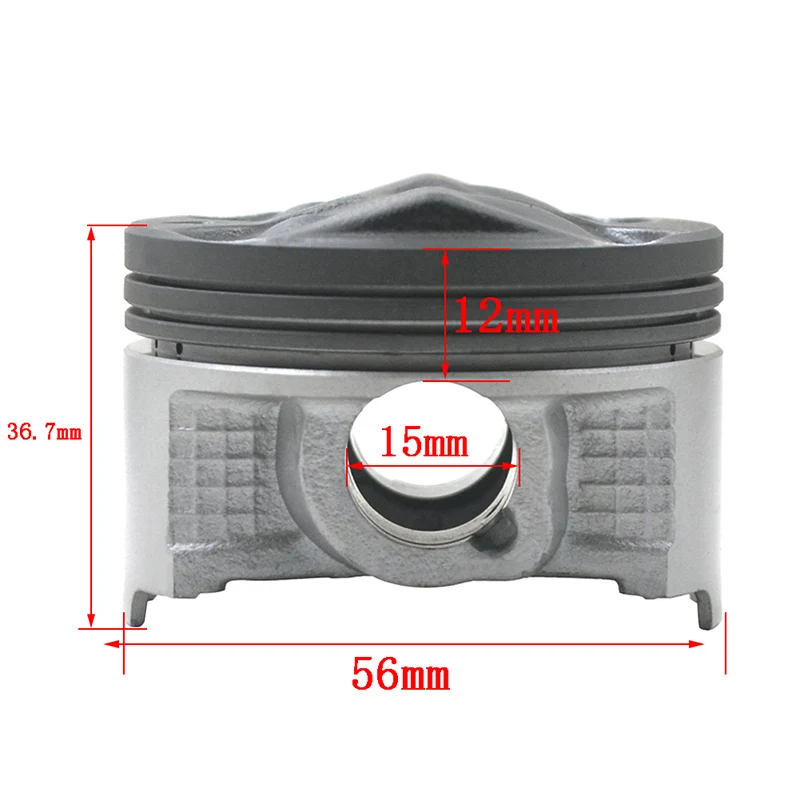 دراجة نارية اكسسوارات اسطوانة تتحمل حجم 56 مللي متر 56.25 مللي متر 56.5 مللي متر 56.75 مللي متر 57 مللي متر المكبس خواتم مجموعة كاملة لياماها FZR400RR SP 3TJ 4YR #6