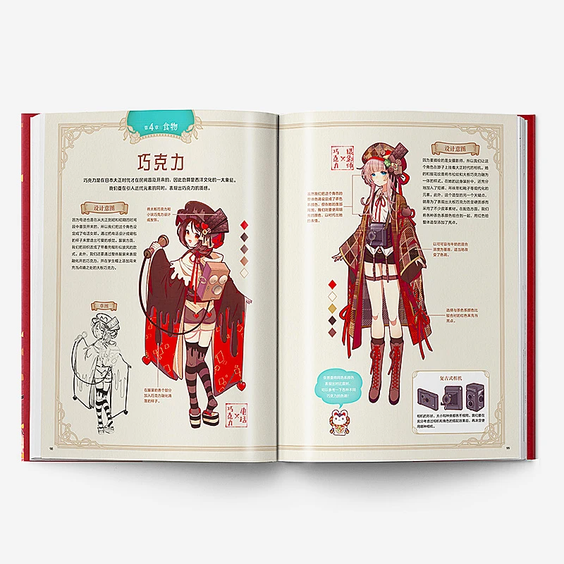 Japanese Girl Clothing illustration Book Cherry Blossom The Second Element of the artist's comic techniques