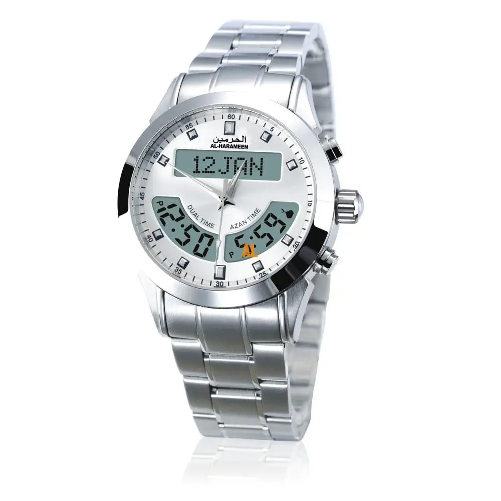 Free shipping Azan Watch 6102 Islamic Qibla Qatch With Prayer Compass Watch best islamic gifts islamic gifts