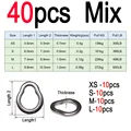 40 piezas de tamaño mixto