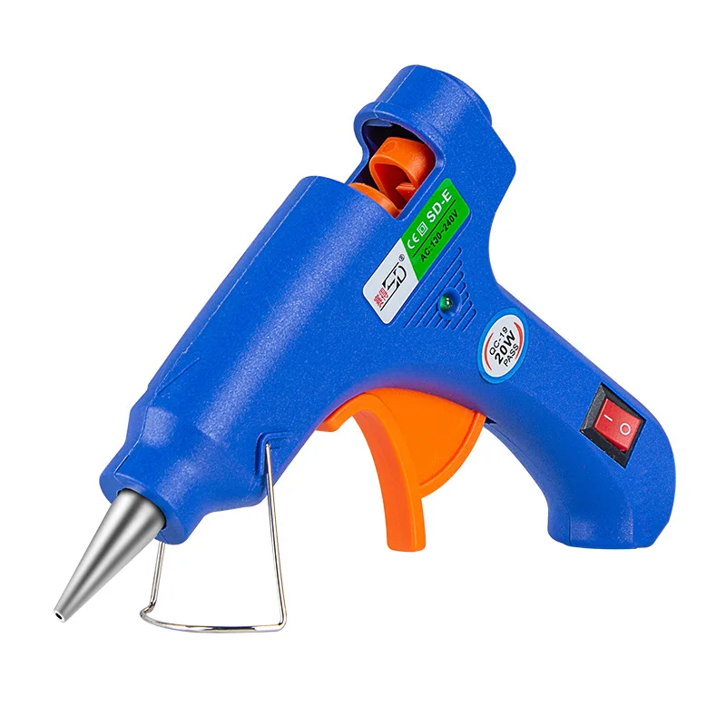 

110V-240V Hot Melt Glue Gun 7*100MM Glue Sticks 20W Industrial Mini Guns Thermo Electric Heat Temperature Tool 1 Meter Cable