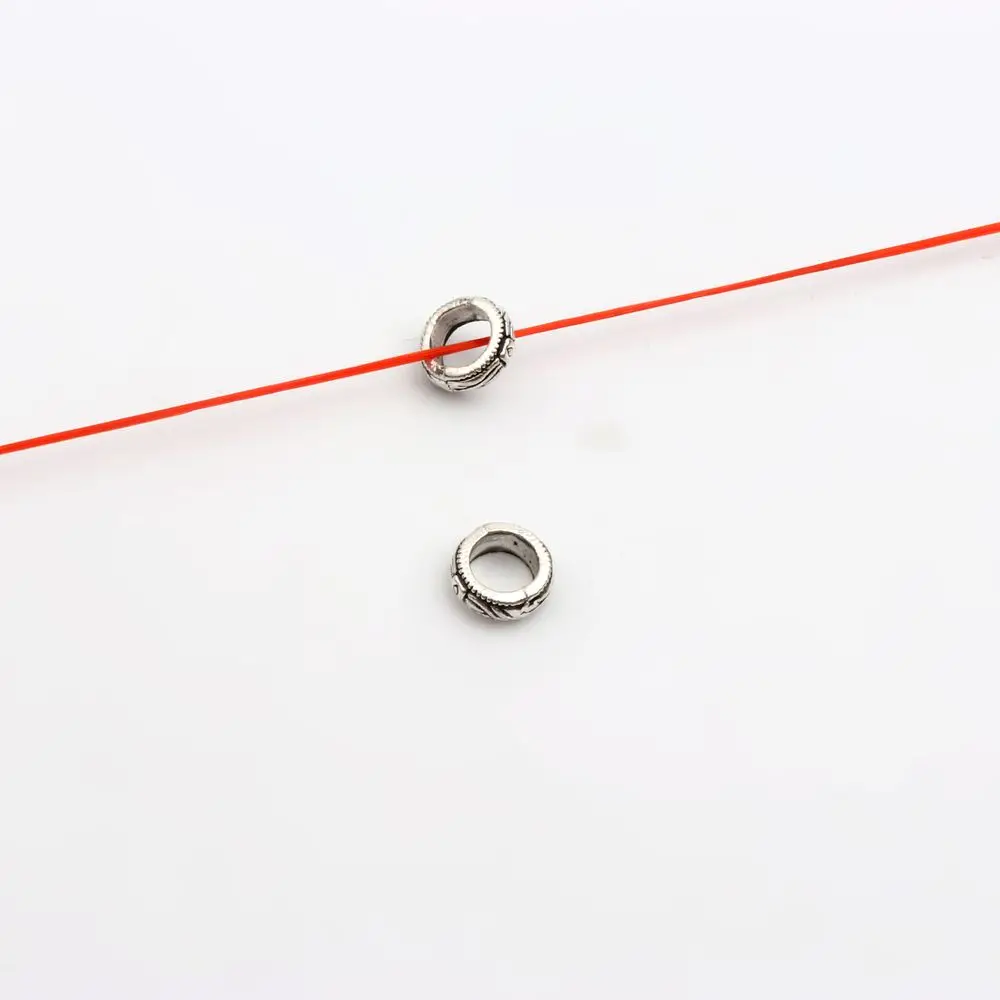 50 Stück, 32 verschiedene Arten, gemischte Metall-Abstandshalter-Perlen mit unterschiedlichen Lochgrößen für die Herstellung von Schmuck, Armbändern, Halsketten und Ohrringen – Großhandel. – Detail 19