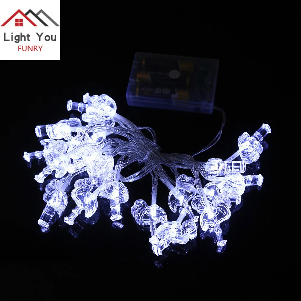 20LED Flamingo Model Batterij Doos Licht String Party Holiday Home Decoratie Light String