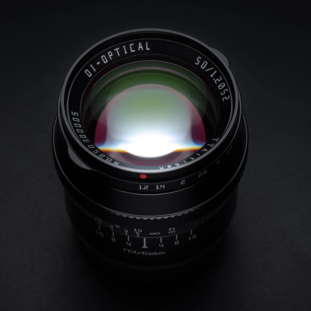 TTArtisan 50mm F1.2 Lens for Sony E Fujifilm M4/3 Canon M M43 Nikon Z Leica L Mount Camera Large Aperture MF APS-C Camera Lens