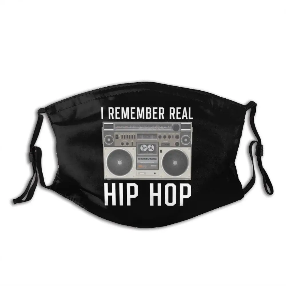 Echte Hip Hop Musik Rap Lustige Drucken Mehrweg Pm 2,5 Filter Gesicht Maske Hip Hop Nostalgischen 80S Rap Rapper hip Hop Musik Gangsta Rap