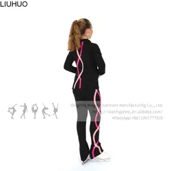 Figure Skating Pants Hoodie girls  Jacket pants Women Ice Skating Quality Fleece Stretchy Practise Competition Skating trousers