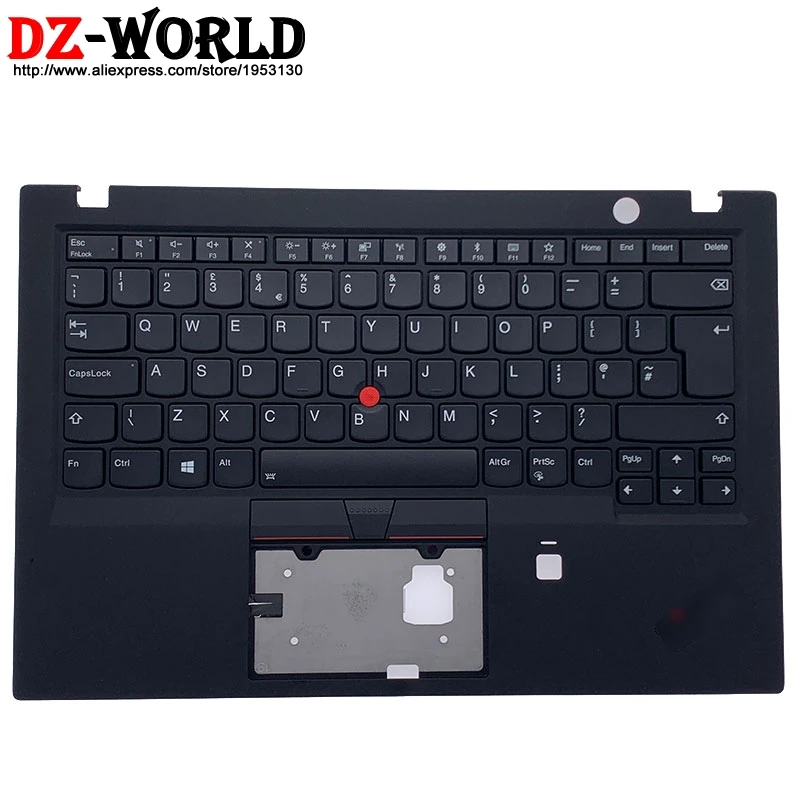 

New Original C Cover Shell Palmrest Upper Case With UK English Backlit Keyboard for Thinkpad X1 Carbon 6th Gen Laptop 01YR564