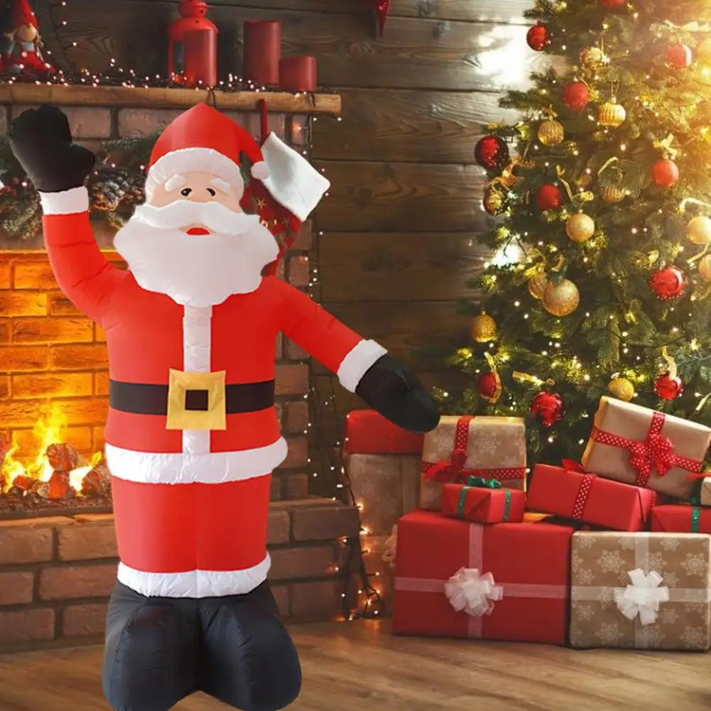 

EU/US Plug Electric Santa Claus Doll With LED Christmas Inflatable Santa Claus Ornaments Garden Christmas Decora For Kid Gift