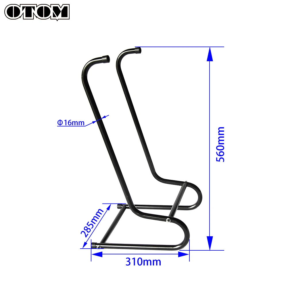 OTOM Adjustable CNC Metal Motorcycle Foot Kickstand Boot Wash Stand Rack Motocross Rider Boots Cleaning Placing Rack Drying Rack