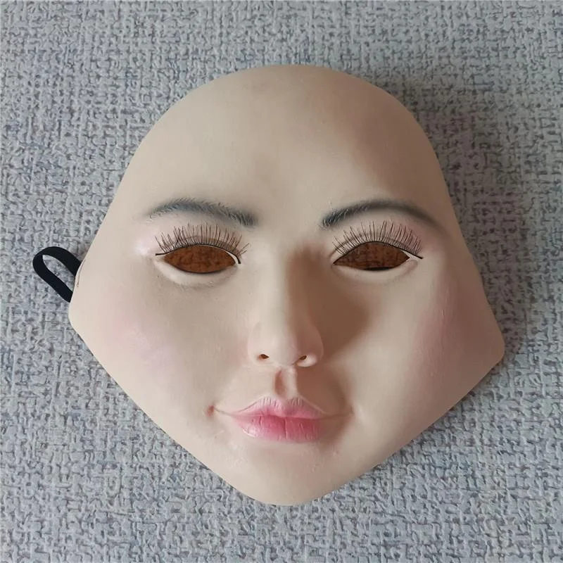 New Realistic Sexy Party Masquerade Skin Girl Mask Female Latex Beauty Face Mask Cosplay Transgender Crossdress Shemale Adults