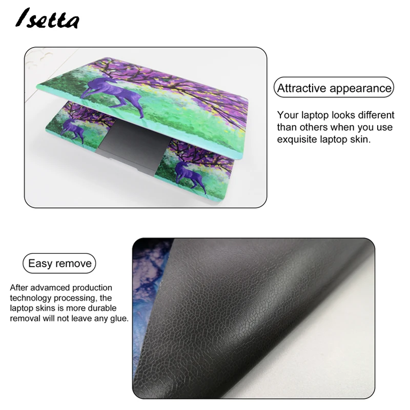 Customize Laptop Skin 10-17 inch Laptop Sticker Notebook Cover for Dell / Lenovo / MacBook /Acer/HP/Asus