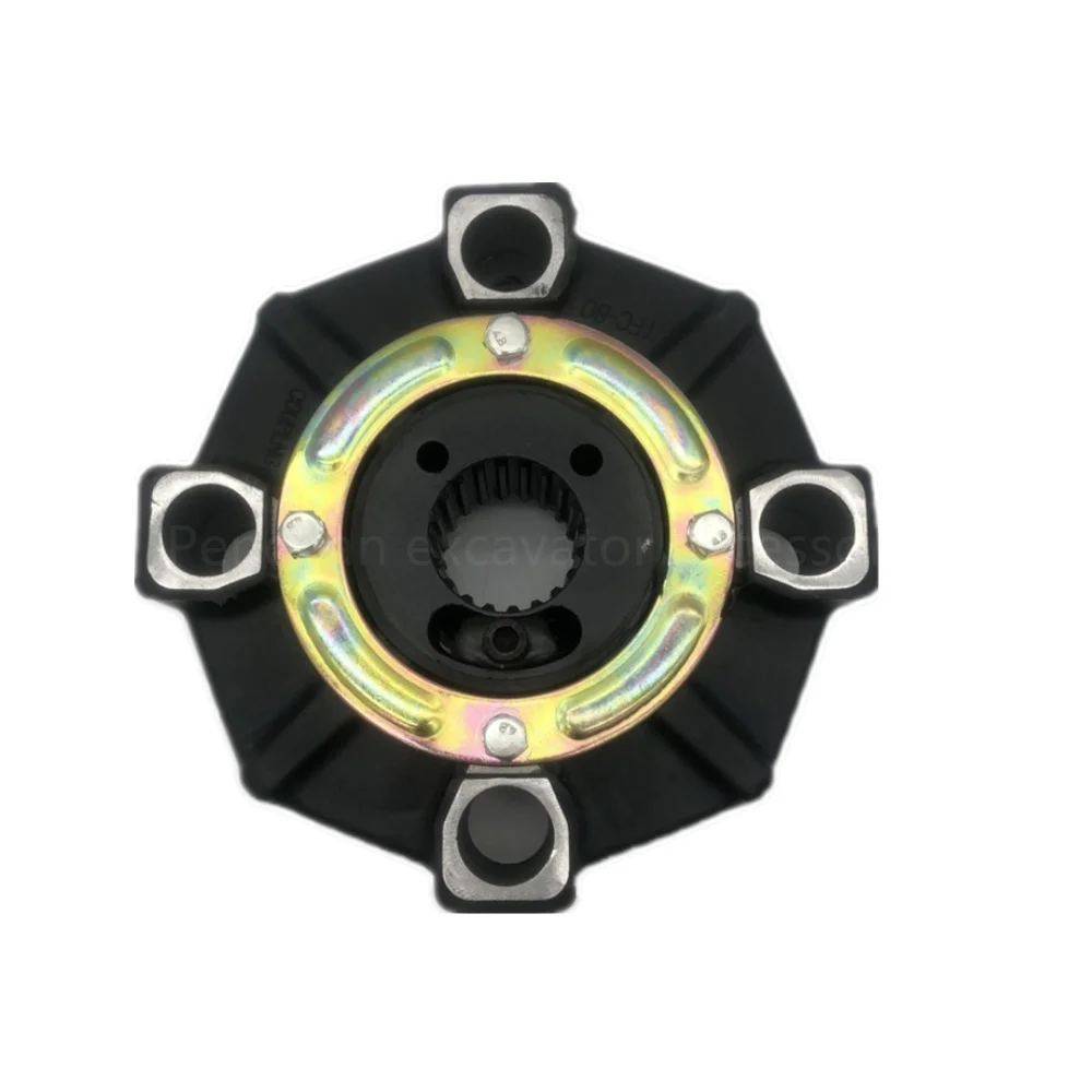 For Sumitomo SH 160 200 280 Coupling Engine Hydraulic Pump Connection Rubber 15 20 Teeth Shock Absorber Rubber Excavator Parts