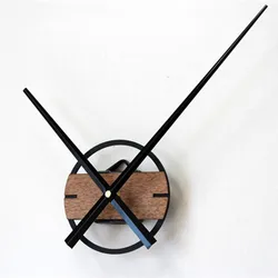 Reloj de pared grande silencioso con pegatina 3D de 12cm, diseño moderno, puntero grande, relojes clásicos DIY, reloj de pared de madera para decoración del hogar y dormitorio