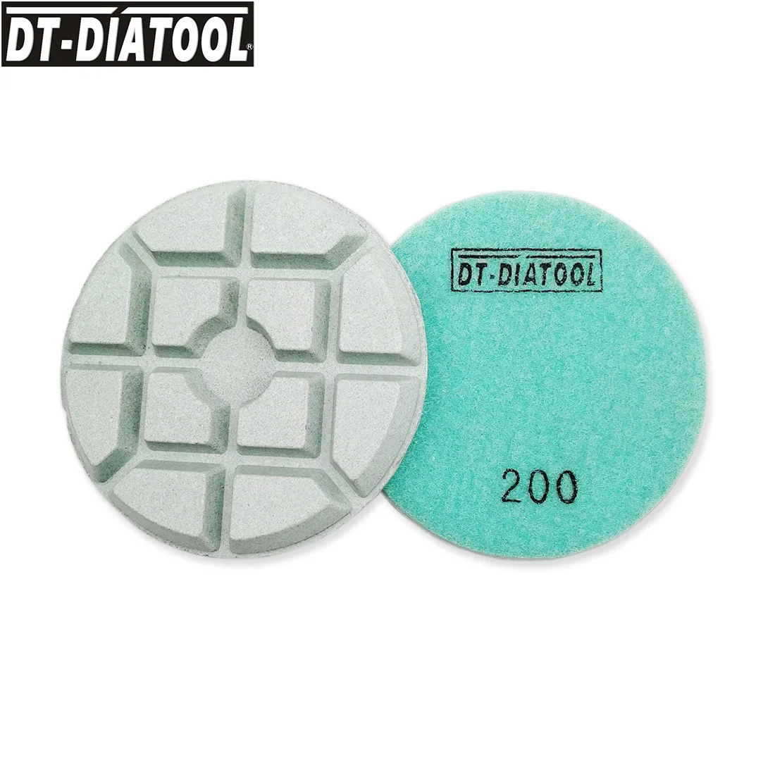 

DT-DIATOOL 9 шт. диаметр 100 мм/4 дюйма зернистость #200 алмазные полировочные колодки Смола Бонд бетона шлифовальные диски для ремонта Бетонного Пола