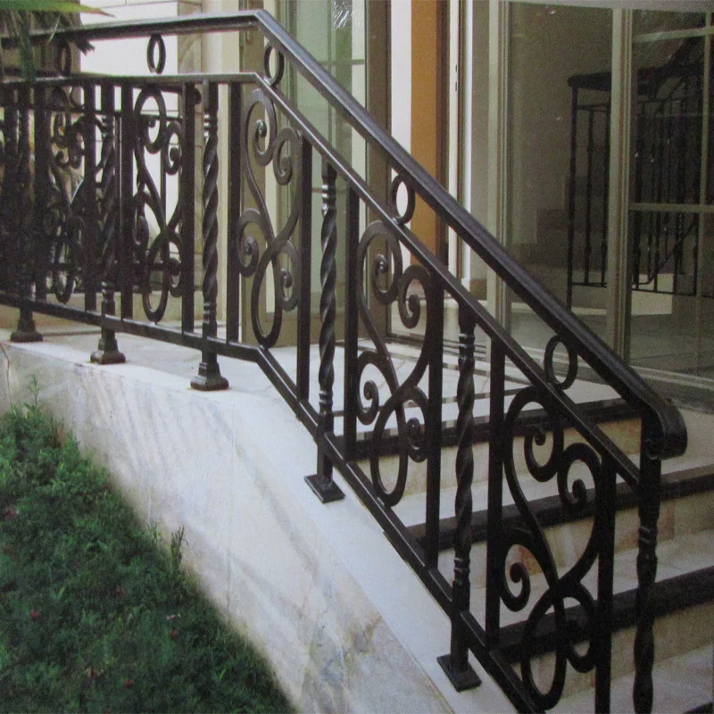 

Wholesale custom made China wrought iron railings balcony handrail balustrades designs