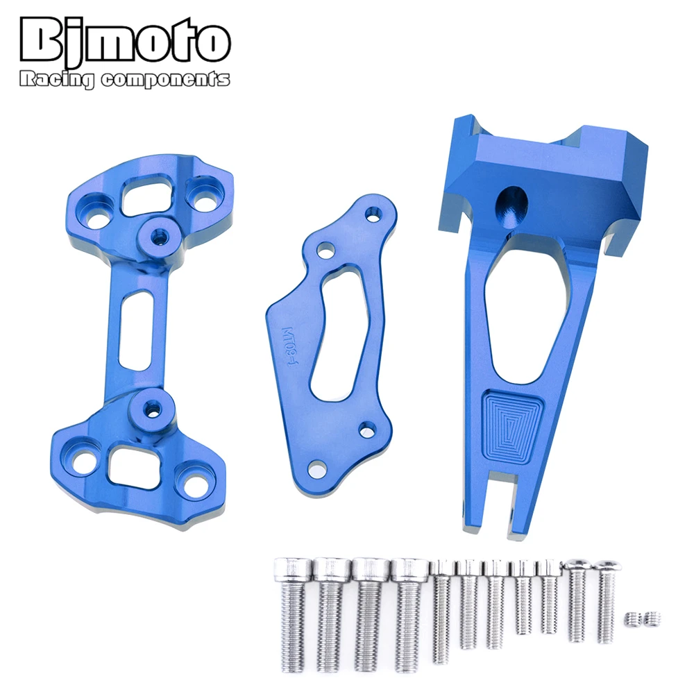 

BJMOTO Motorcycles Adjustable Steering Stabilize Damper Bracket Mount Support Kit For Yamaha MT-09 MT09 Street Rally FZ-09 FZ09