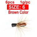 6PCS Size6 Brown