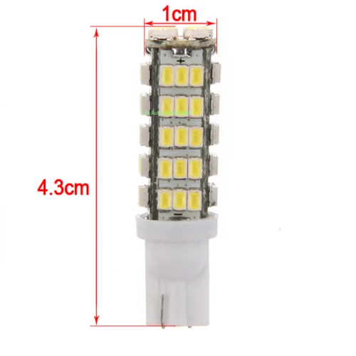 100X T10 Led 194 168 1206 68 SMD Car Light Bulbs White 600Lm Interior Lighting Reading Clearance Lamp 12V Automobile