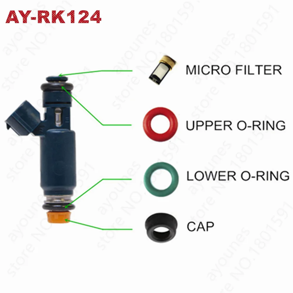 40sets Fuel Injector Repair Kits For Nissan Altima Sentra 2.5L Car Service Kits For Parts #166008j010 1955004390 For AY-RK124